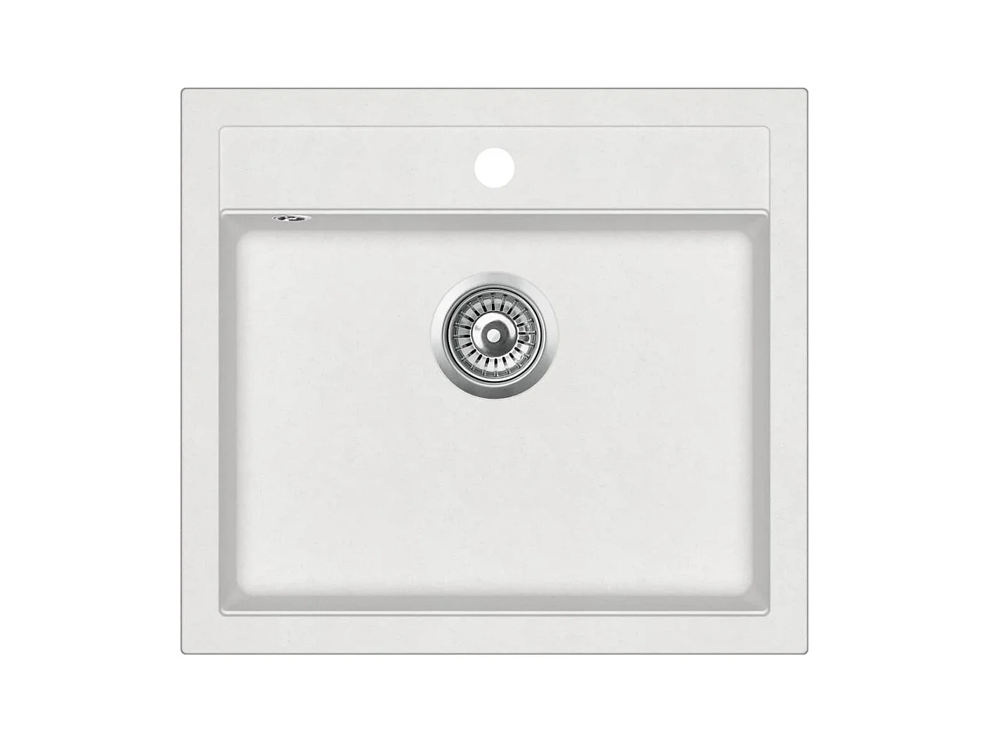 Evier de cuisine egouttoir blanche 56.5 x 30.6 x 51 cm 02_0002348
