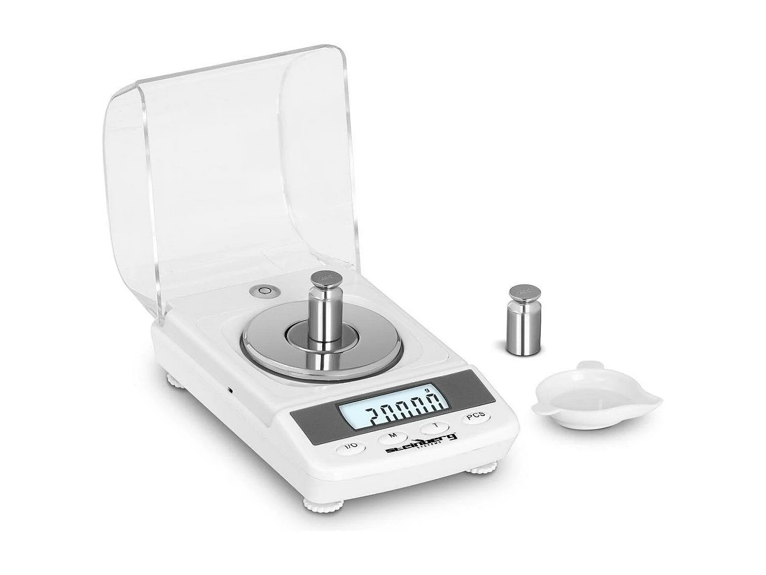 Balanza electrónica de precisión - 50 g - 0,005 g / 50 g - ø 60 mm - Protección contra el viento 14_0000062