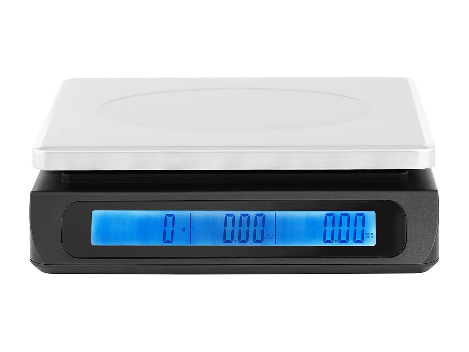 Báscula de control de verduras Balanza de tienda para caminar peso-precio (30 kg / 1 g, Plataforma de pesaje: 215 x 175 mm, Pantalla LCD de dos líneas) 14_0005578