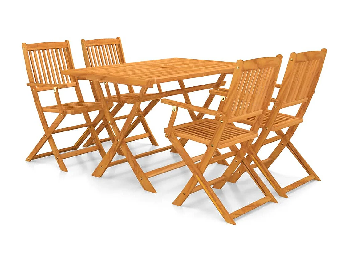 Mobilier à dîner d'extérieur bois marron 51 x 56 x 91 cm 02_0014708