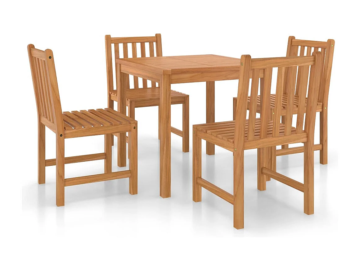 Ensemble de salle à bois marron 50 x 53 x 90 cm 02_0013766