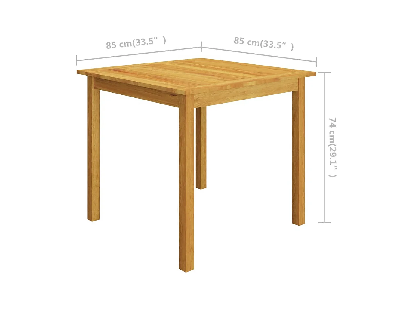 Ensemble de salle à marron 85 x 85 x 74 cm 02_0013642