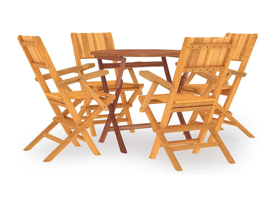 Ensemble à dîner salon bois marron 55 x 61 x 90 cm 02_0014300