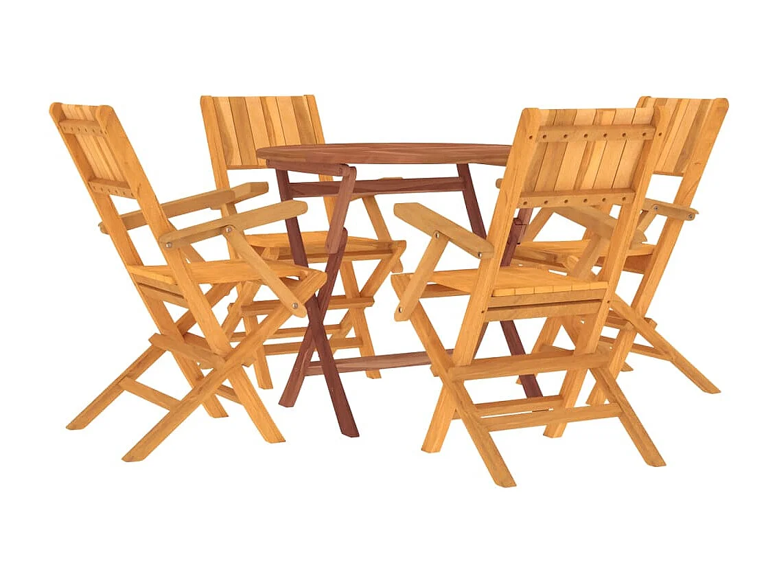 Ensemble à dîner salon bois marron 55 x 61 x 90 cm 02_0014300