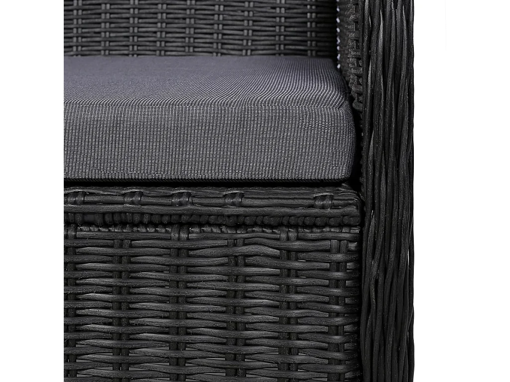 Set da pranzo da giardino mobili da esterno 5 pezzi nero 02_0013874