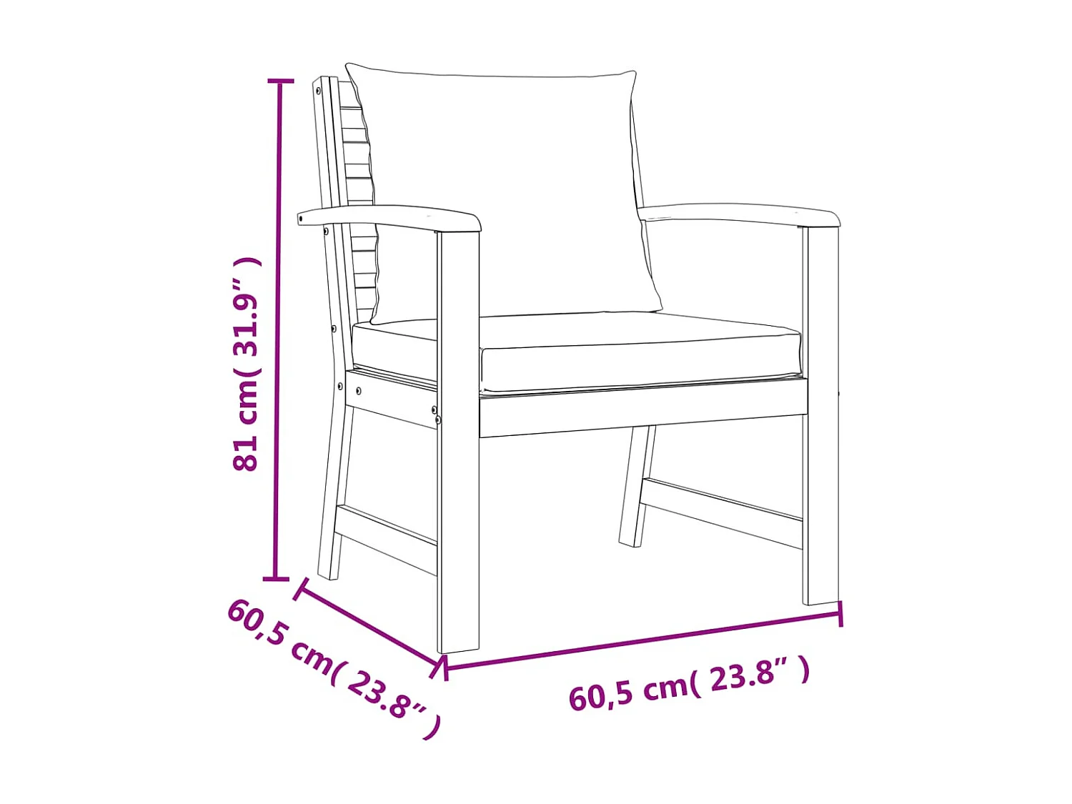 Set sala da pranzo da giardino cuscini arredo esterno 9 pezzi in legno di acacia 02_0014185