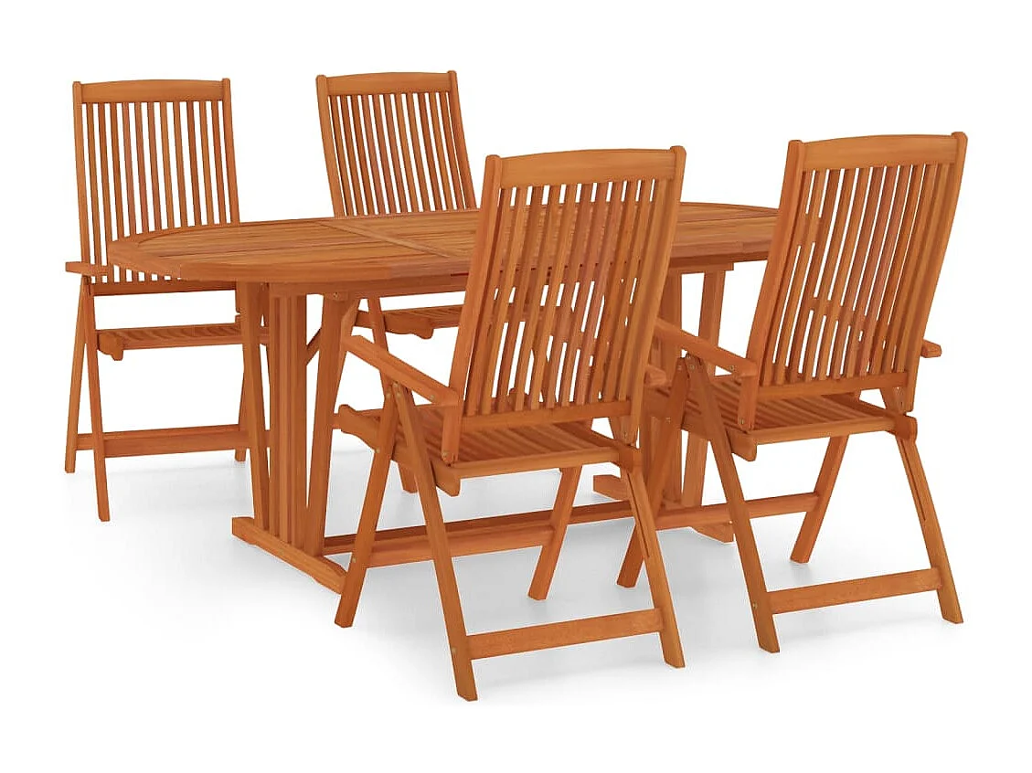 Ensemble à dîner salon bois marron 58 x 71 x 112 cm 02_0014287