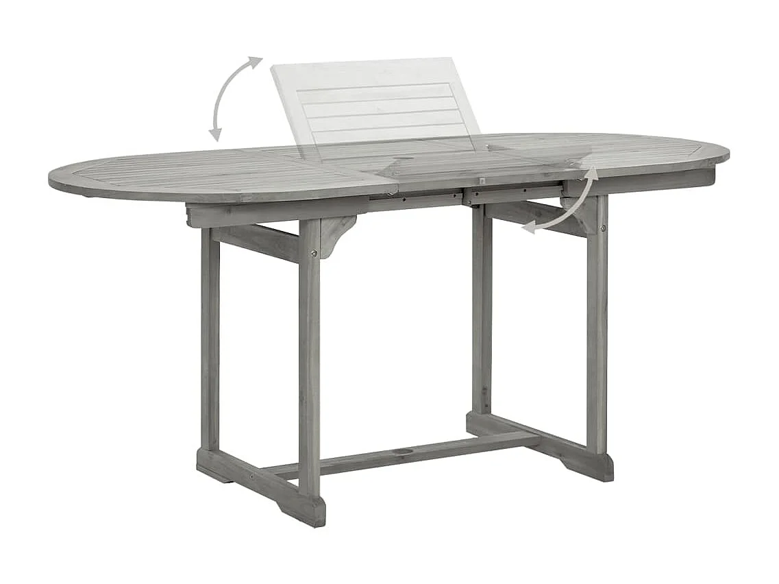 Ensemble de salle à bois marron 120 x 80 x 75 cm 02_0013744