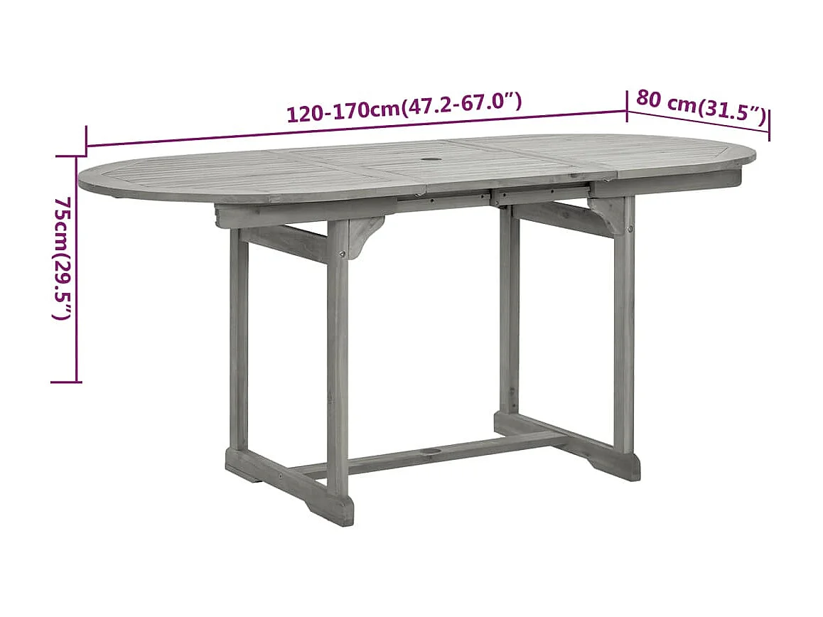 Ensemble de salle à bois marron 120 x 80 x 75 cm 02_0013744