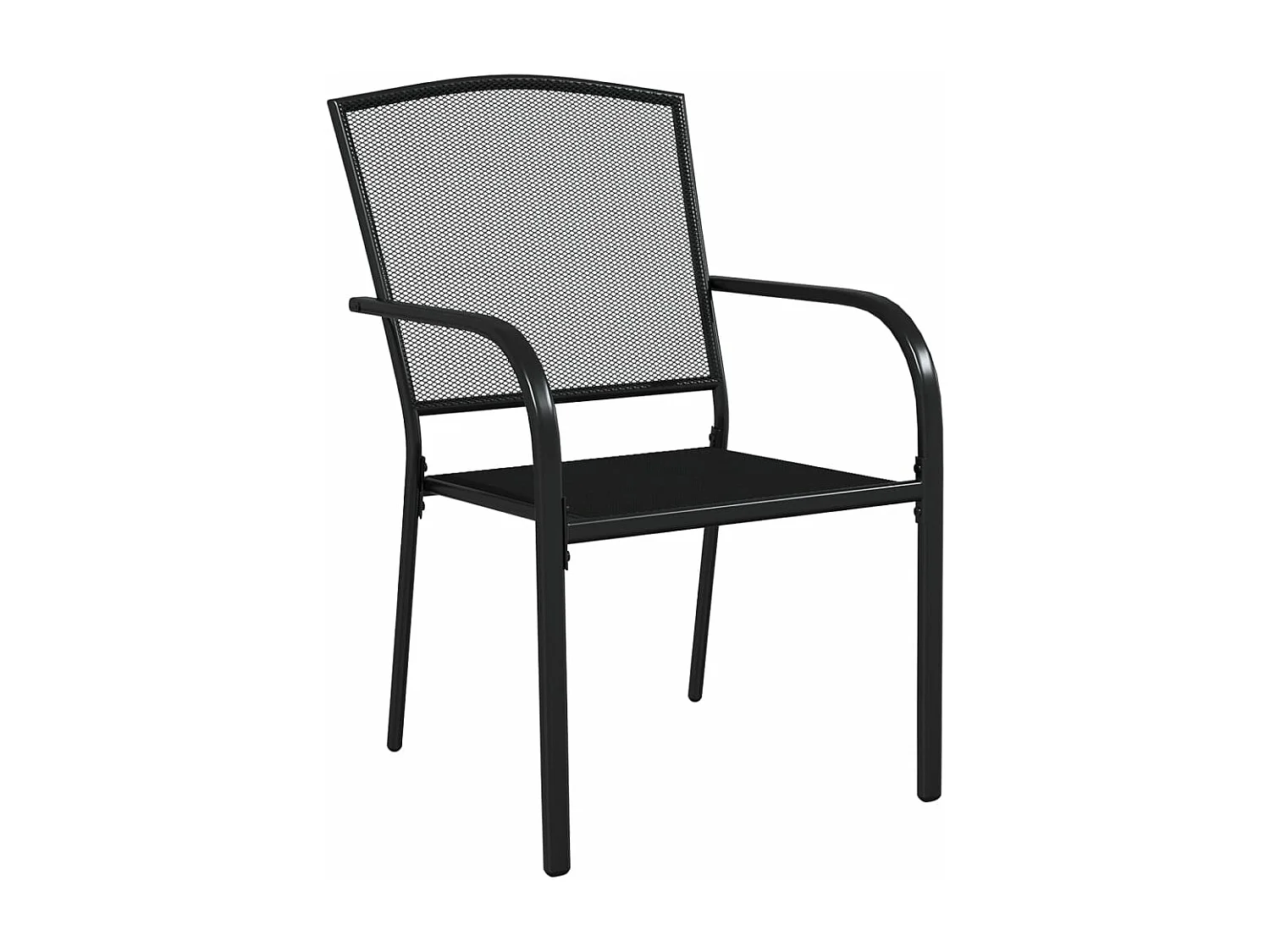 Juego de comedor de jardín muebles de exterior 3 piezas acero antracita 02_0013580