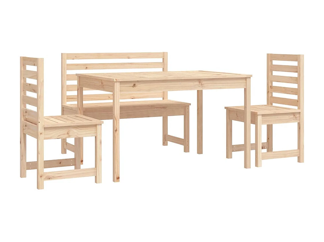 Set da pranzo mobili da giardino mobili da esterno 4 pezzi in legno massello di pino 02_0014276