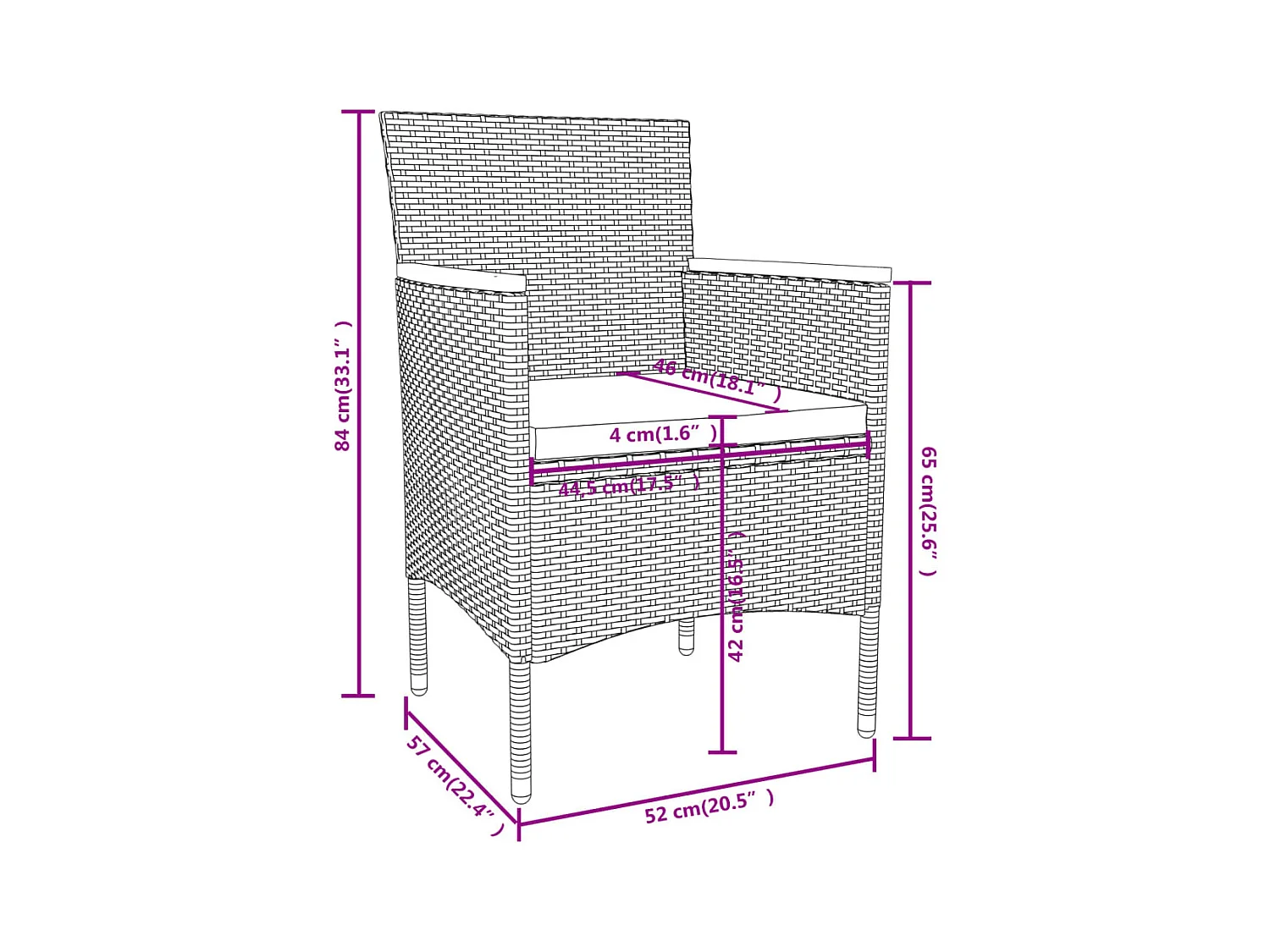 Mobili da pranzo mobili da giardino 3 pezzi in resina intrecciata nera 02_0014755