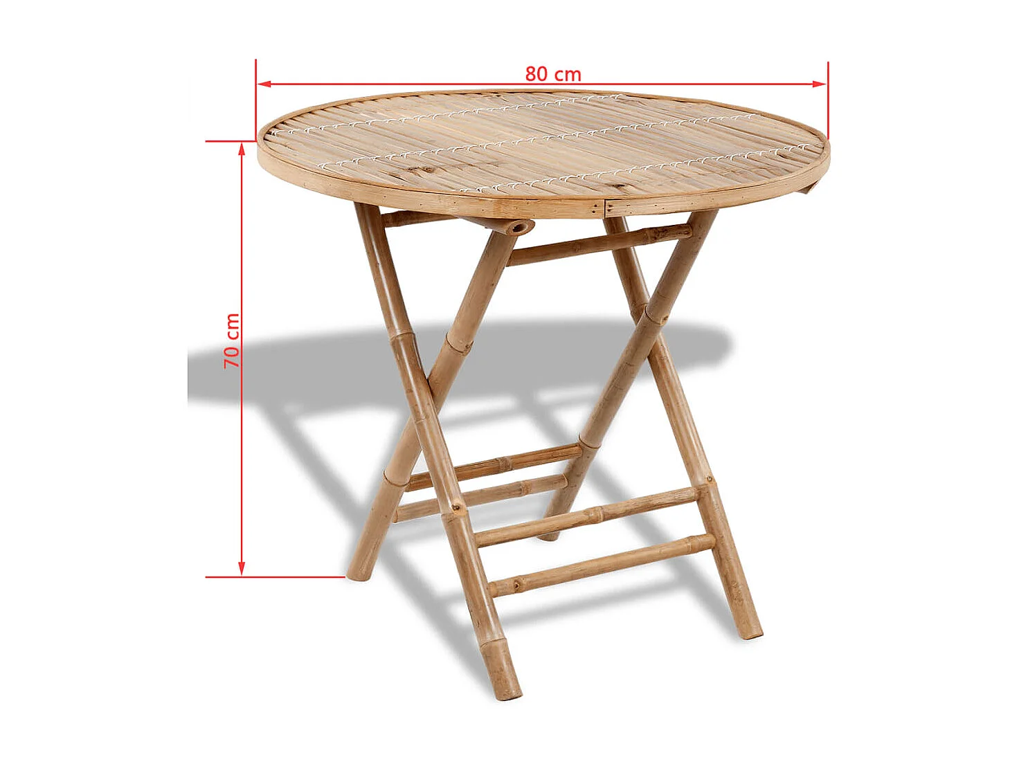 Mobilier à dîner d'extérieur bambou marron 50 x 42 x 92 cm 02_0014706