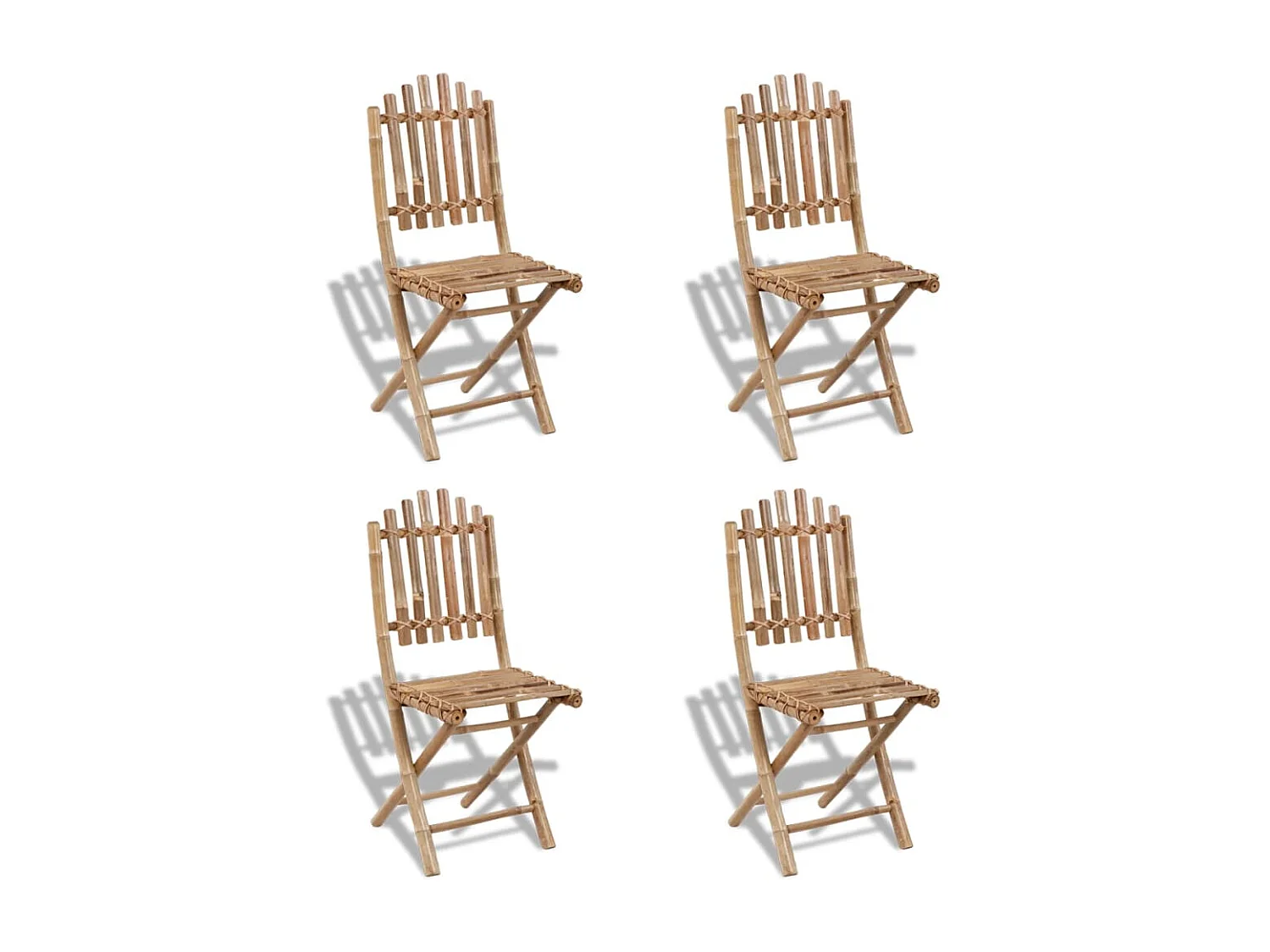 Mobilier à dîner d'extérieur bambou marron 50 x 42 x 92 cm 02_0014706