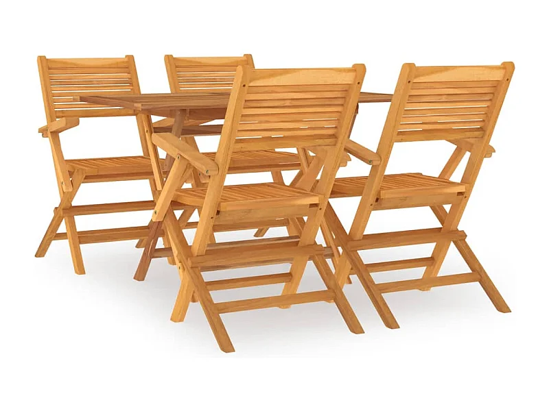 Muebles de jardín juego de comedor muebles de exterior 7 piezas madera maciza de teca 02_0014352