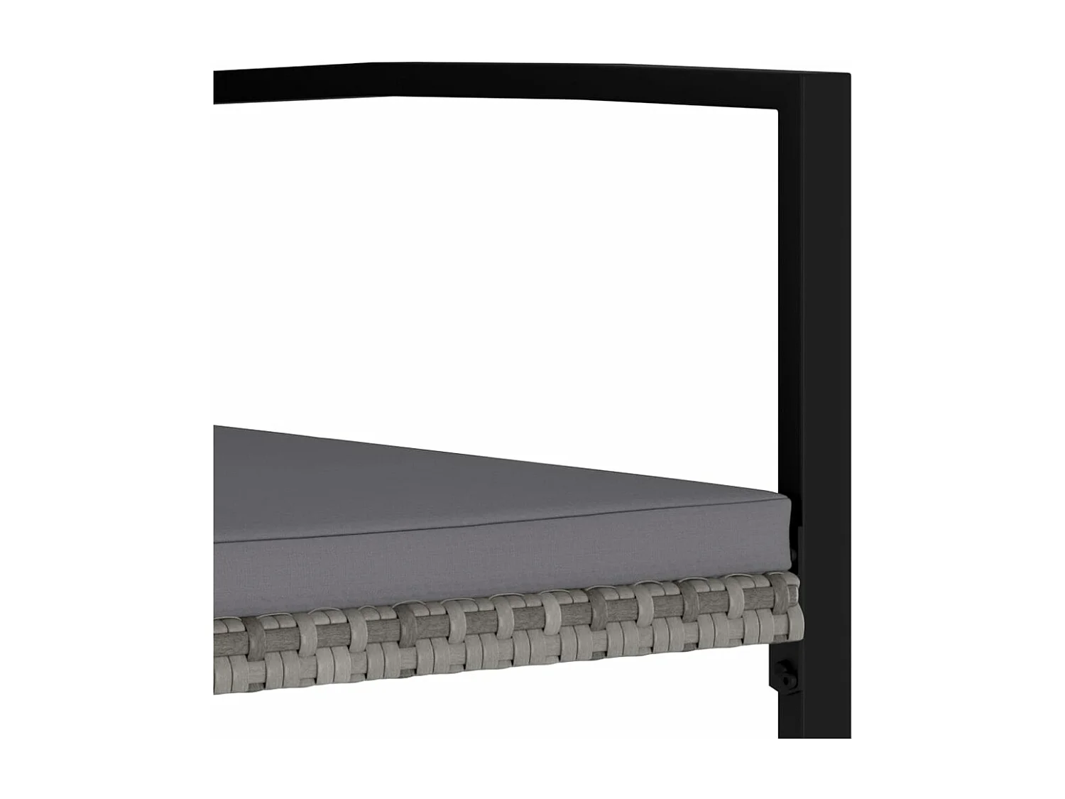 Conjunto de comedor de jardín muebles de exterior 9 piezas resina mimbre gris 02_0014128