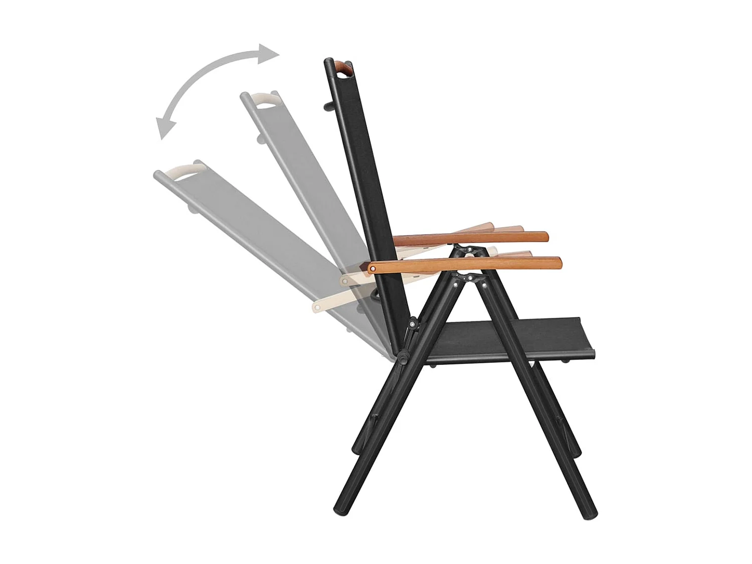 Ensemble de salle à aluminium noire 58 x 65 x 109 cm 02_0014063