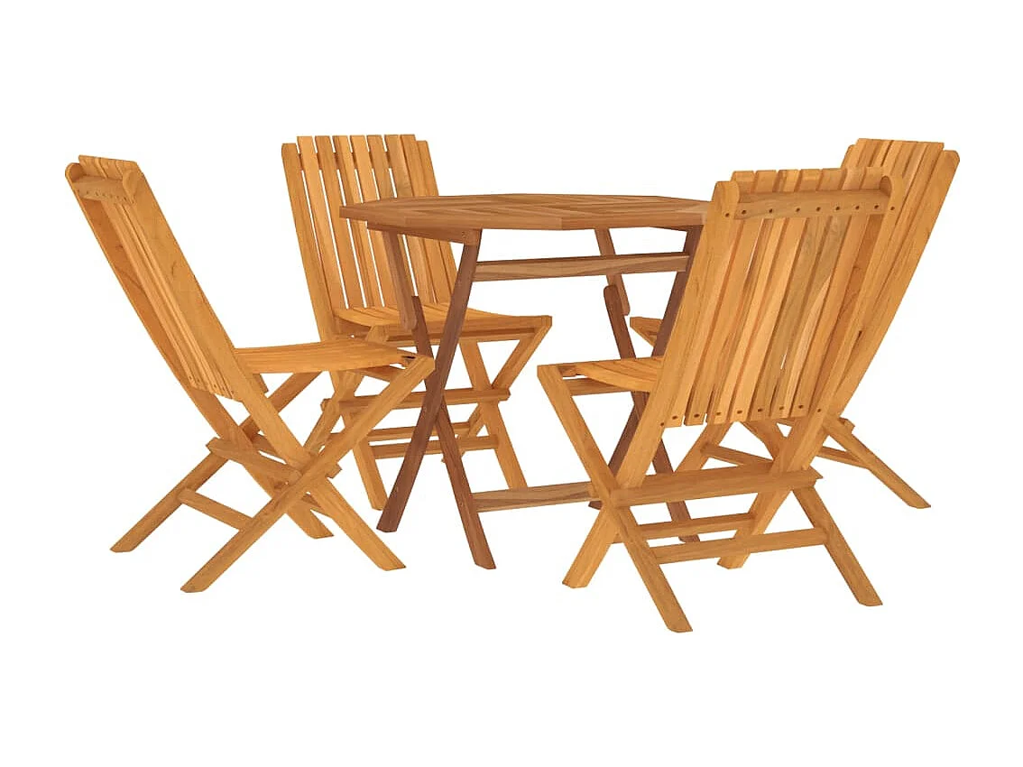 Ensemble à dîner salon bois marron 47 x 47 x 89 cm 02_0014294