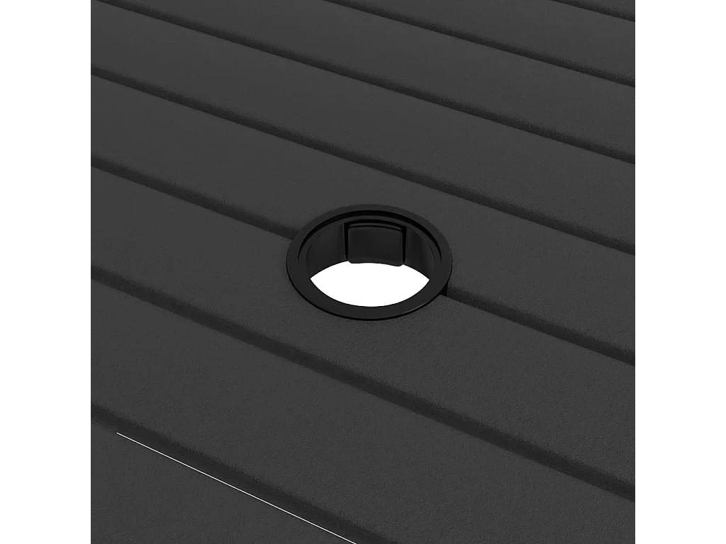 Conjunto de jantar de jardim móveis de exterior 5 peças em têxtil e aço 02_0013910