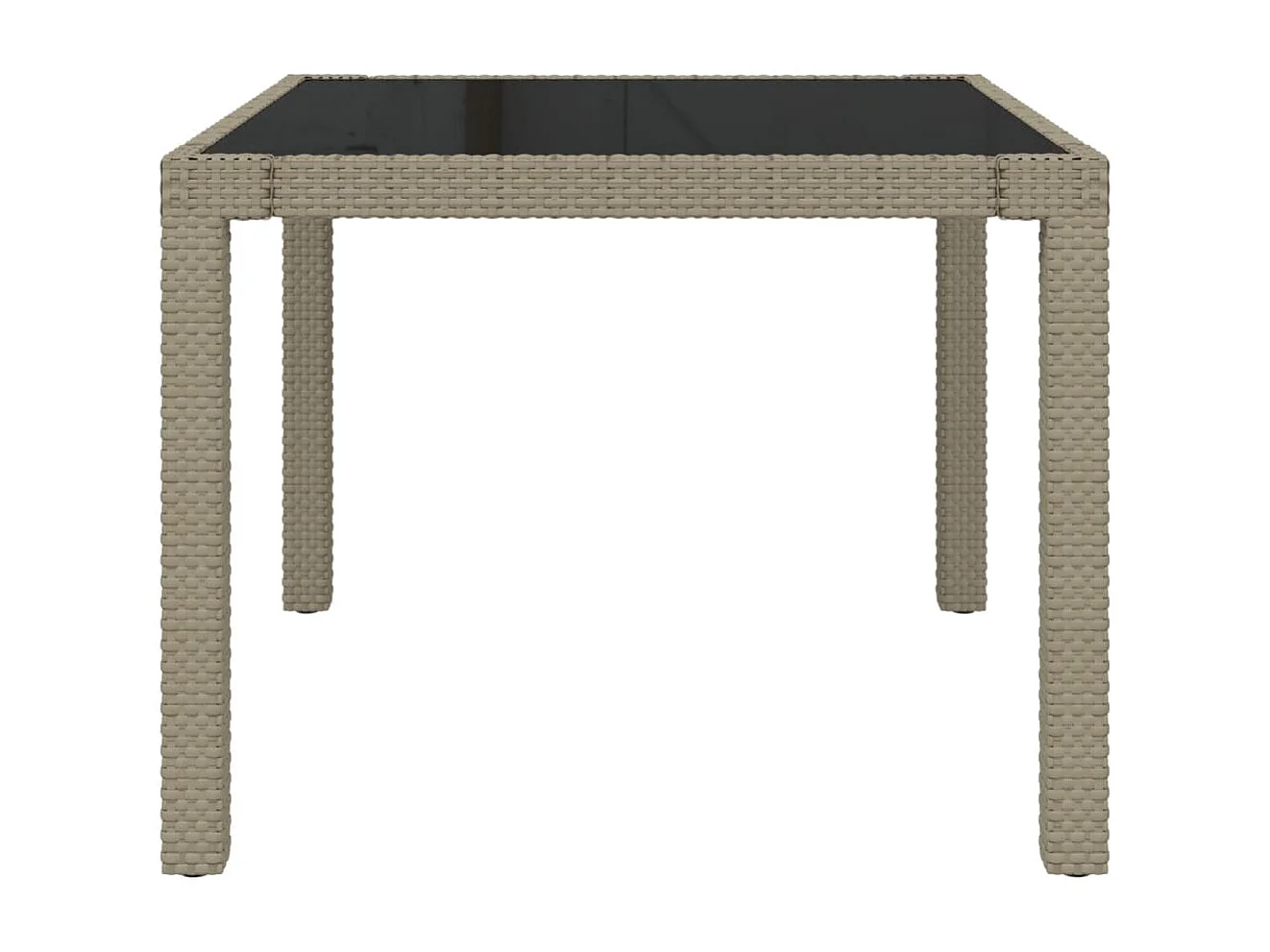 Muebles de comedor muebles de jardín 3 piezas cojines de resina tejida beige 02_0014749