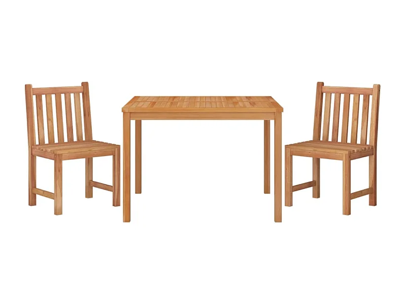 Muebles de jardín juego de comedor muebles de exterior 3 piezas madera maciza de teca 02_0014255