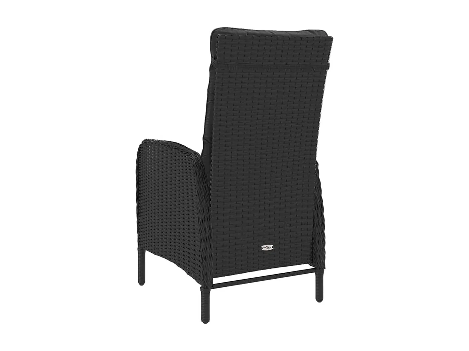 Juego de comedor muebles de jardín muebles de exterior 9 piezas resina tejida y vidrio negro 02_0014407