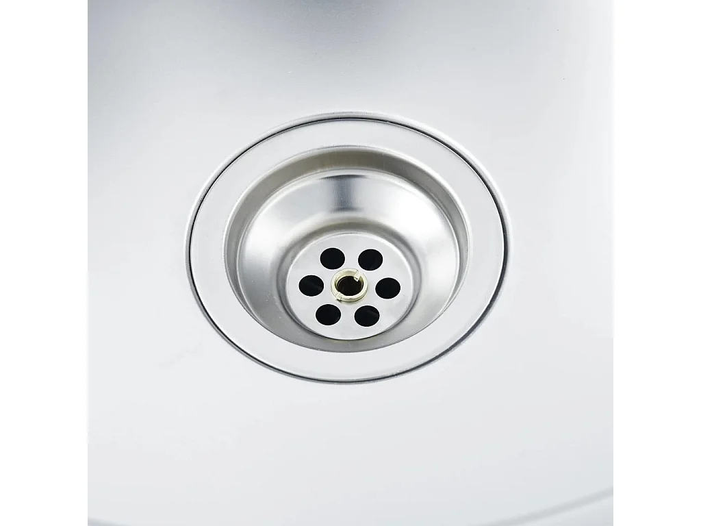 Lavello da cucina fatto a mano lavello da bagno per interni installazione cucina 70 x 44 cm acciaio inox argento 02_0002465