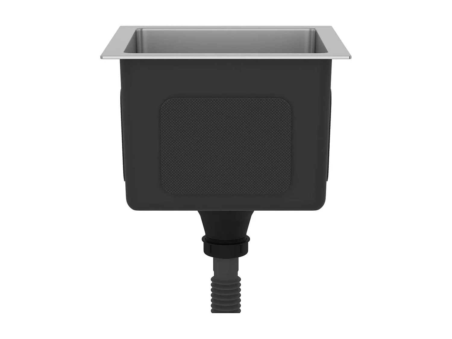 Evier de cuisine fait argenté 30 x 30 x 20 cm 02_0002449