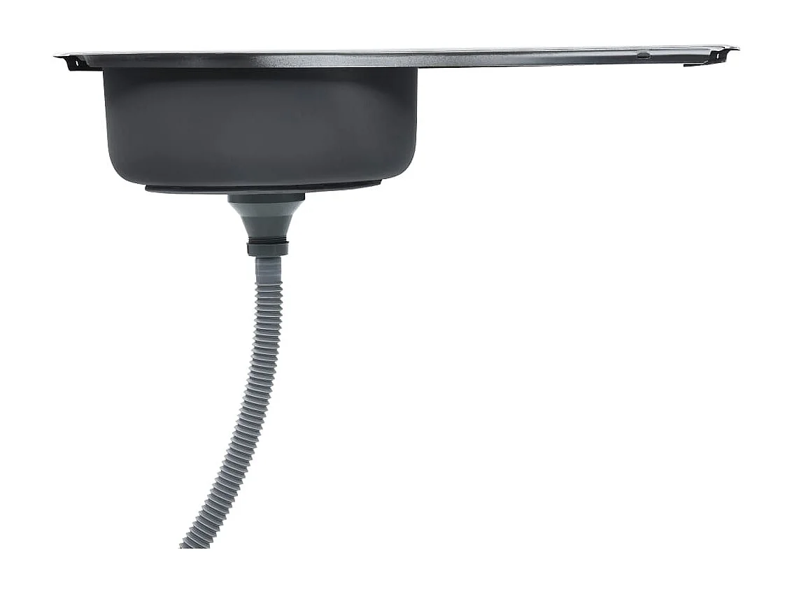 Evier de cuisine avec argenté 75 x 40 x 18 cm 02_0002358