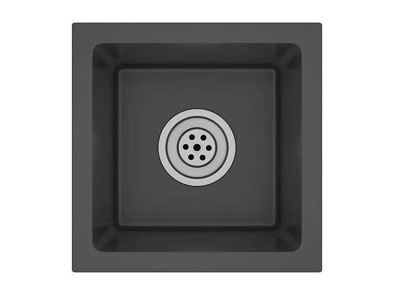 Evier de cuisine fait argenté 30 x 30 x 20 cm 02_0002450