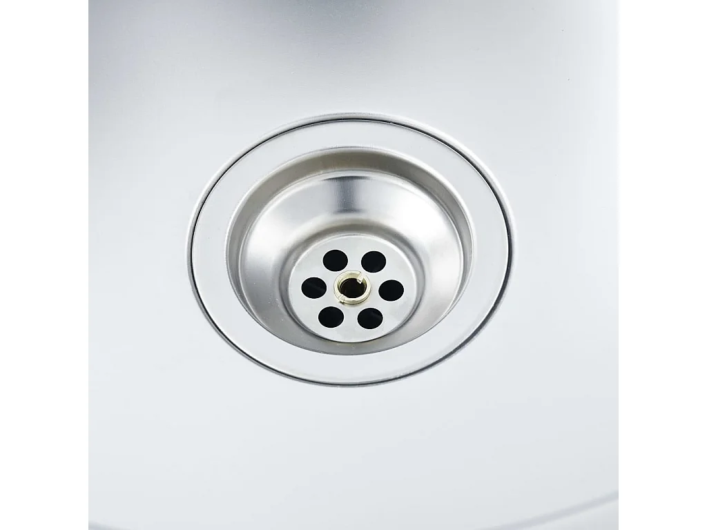 Fregadero de cocina Fregadero empotrado Interior de casa Montaje superior o inferior Resistente a arañazos e impactos 71,5 x 44 cm Acero inoxidable 02_0002477