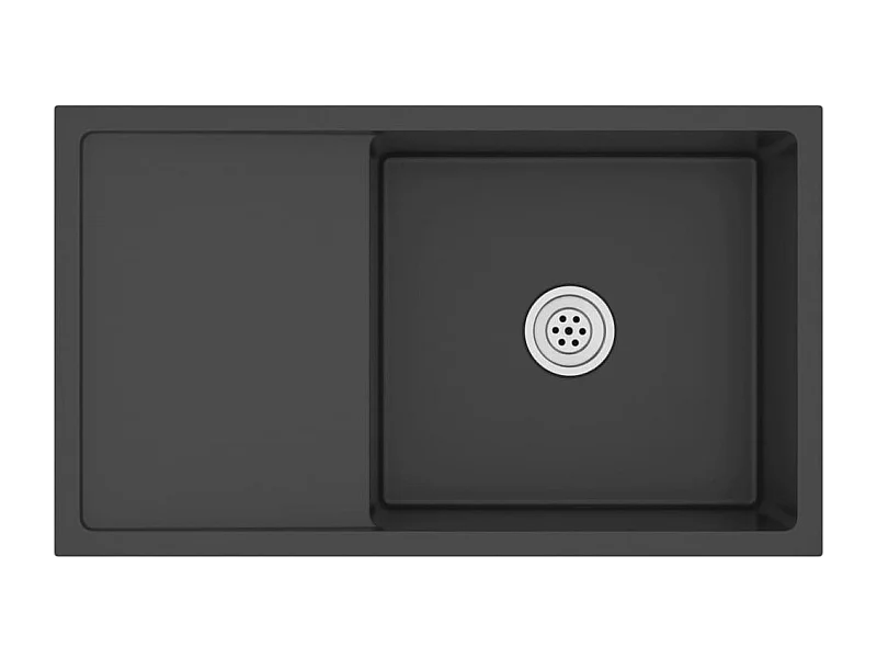 Evier de cuisine fait argenté 75 x 44 x 20 cm 02_0002470