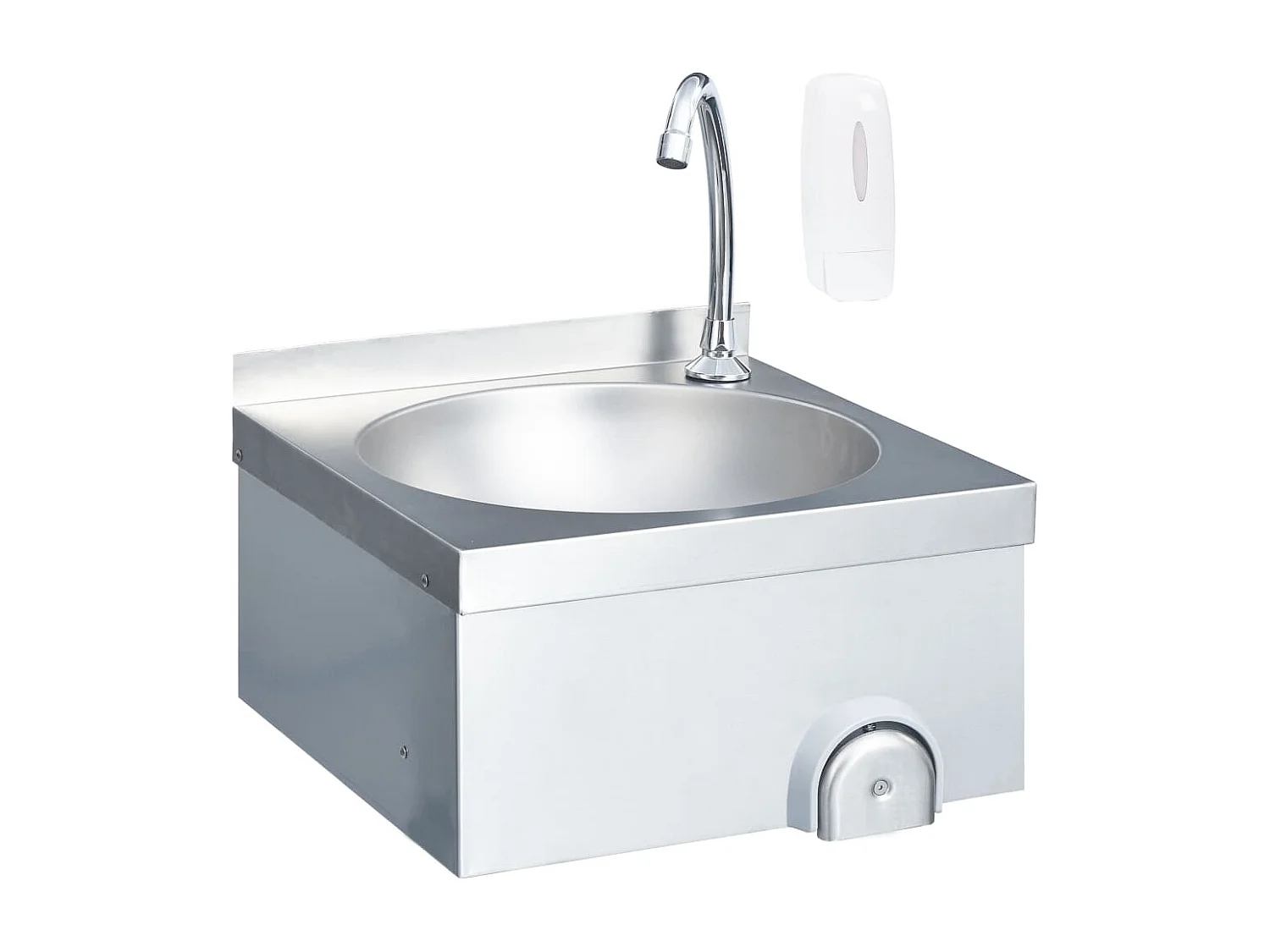 Lavabo de lavage des argenté 40 x 40 x 44 cm 02_0002445