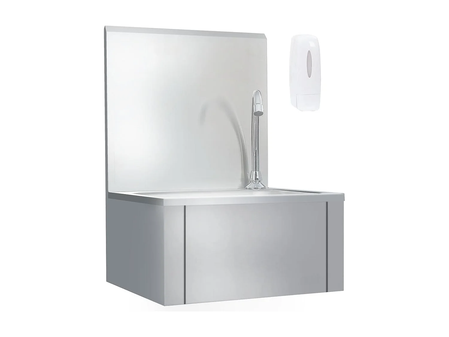 Lavabo de lavage des argenté 40 x 34 x 56 cm 02_0002446