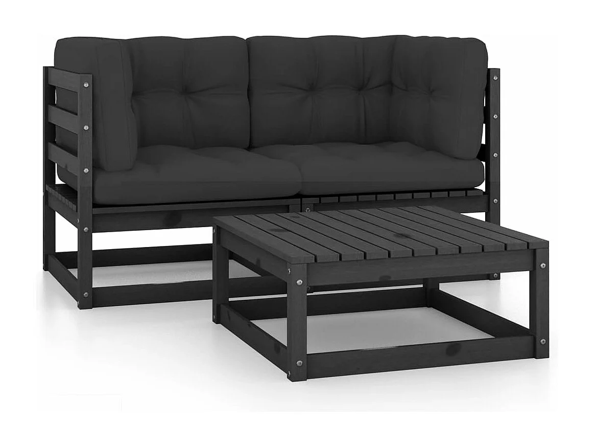 Salon de jardin meuble bois marron 70 x 70 x 67 cm 02_0015942