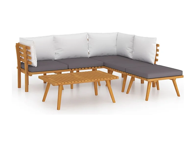 Salon de jardin meuble bois marron 65 x 60 x 65 cm 02_0016658