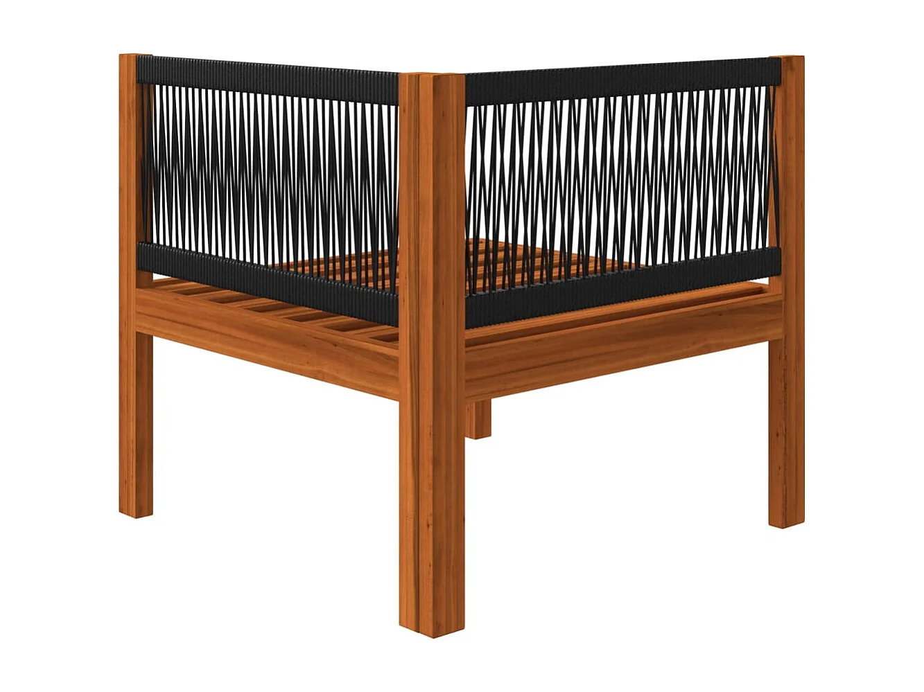 Mobili da giardino mobili da esterno Set di mobili da 4 pezzi con cuscini color crema in legno massello di acacia 02_0016125