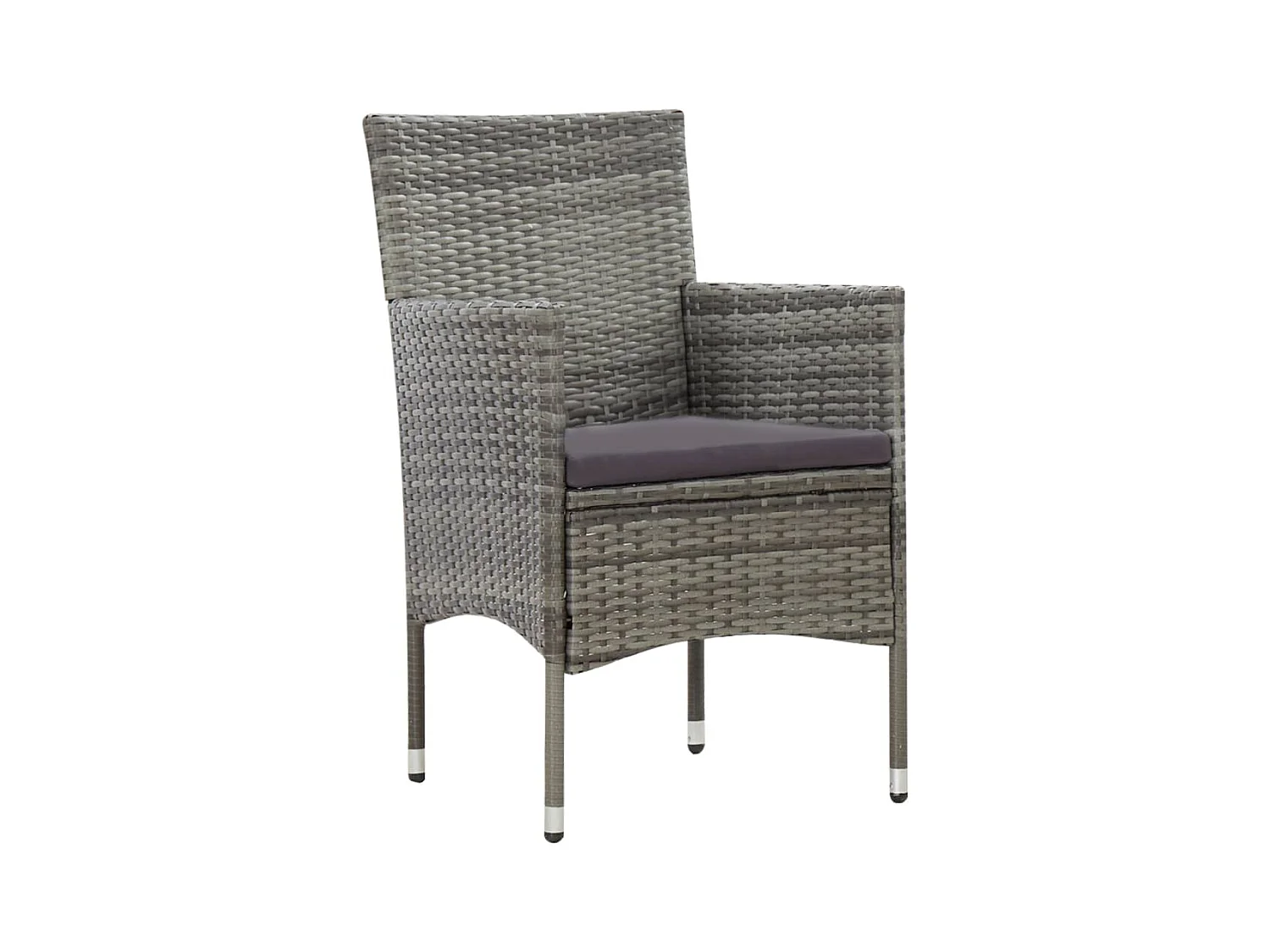 Salon de jardin meuble résine grise 150 x 58 x 81 cm 02_0016444