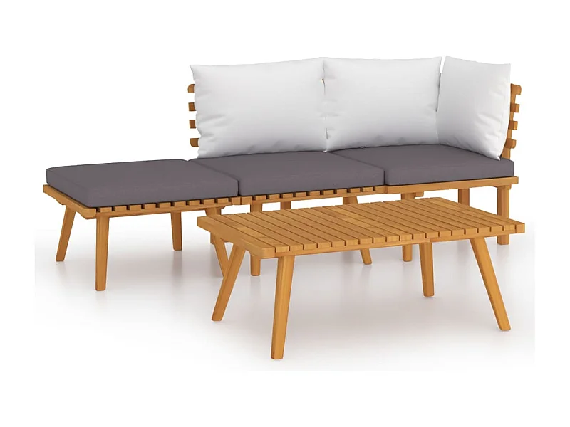 Salon de jardin meuble bois marron 65 x 60 x 65 cm 02_0016092