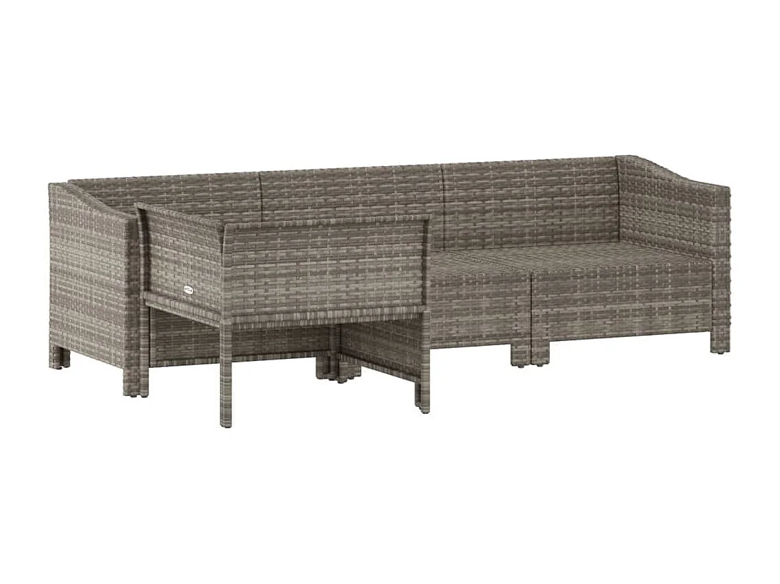 Salon de jardin meuble résine grise 189 x 126 x 55.5 cm 02_0016154