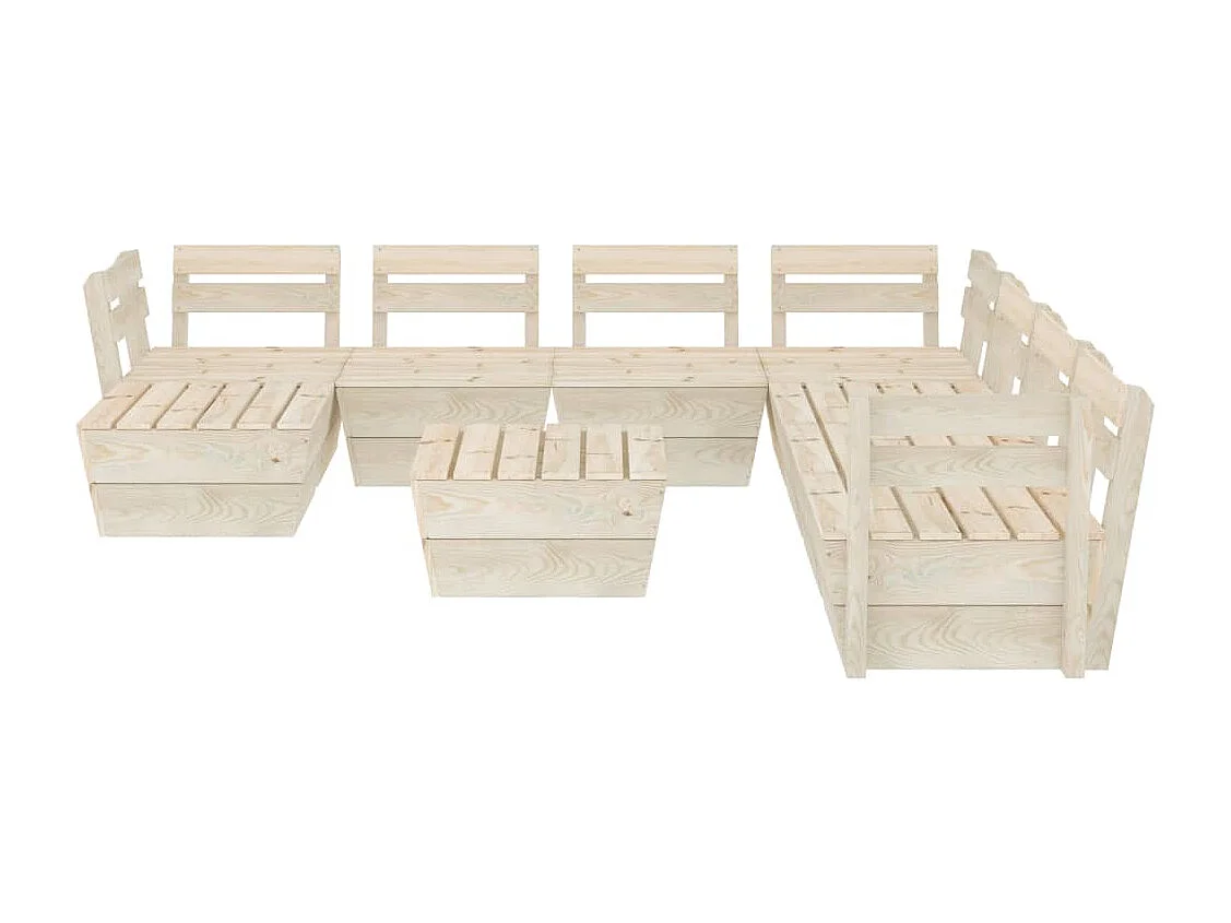 Salon de jardin meuble bois marron 60 x 60 x 65 cm 02_0018530