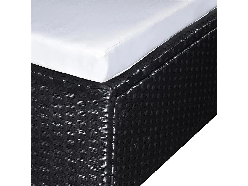 Salon de jardin meuble résine noire 69.5 x 69.5 x 53.5 cm 02_0016939