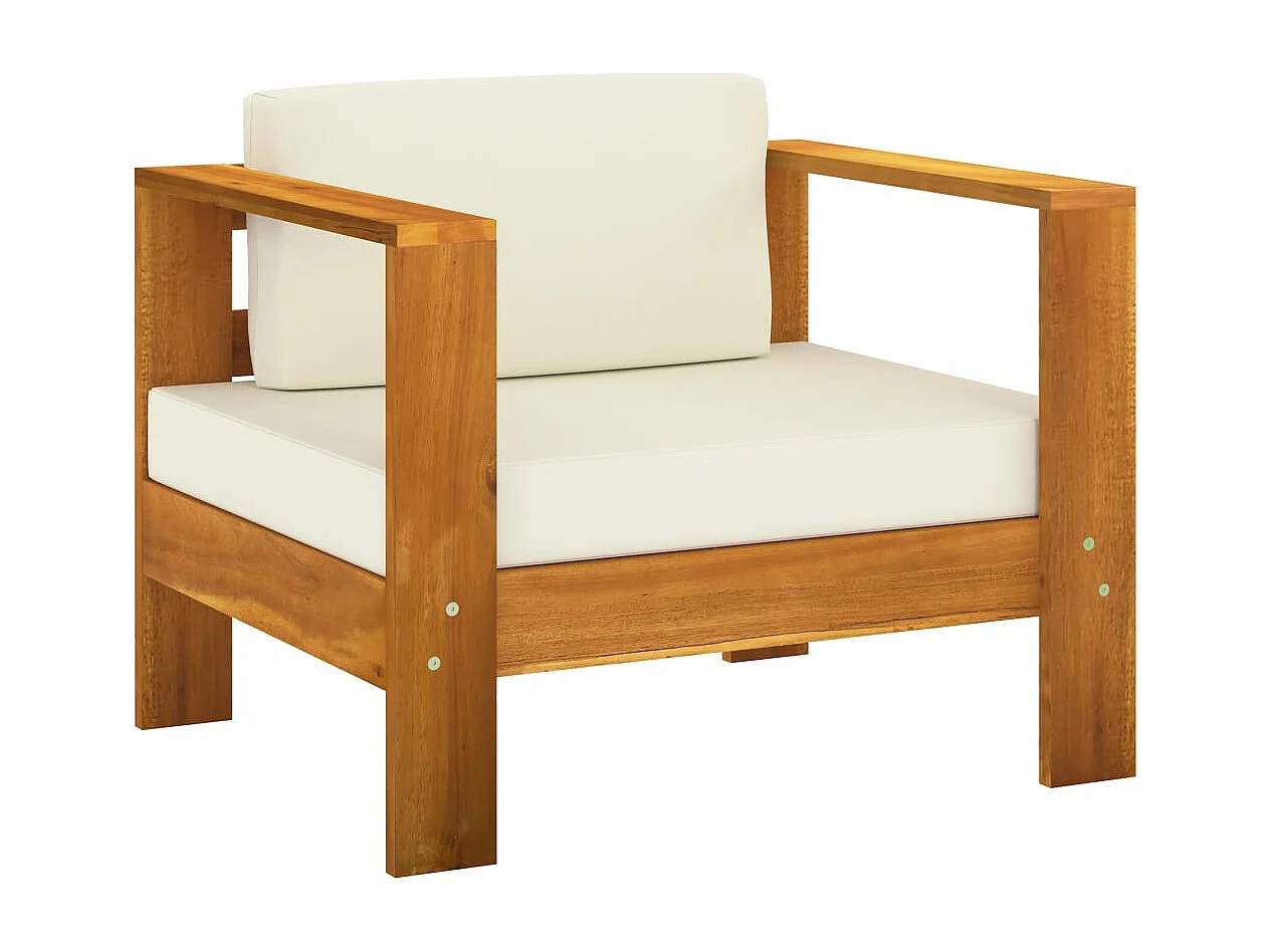 Salon de jardin meuble bois blanche 65 x 60 x 70 cm 02_0017484