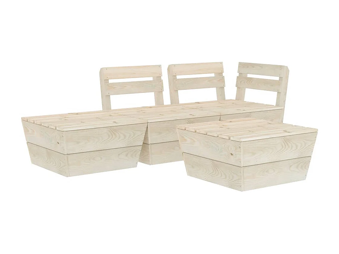 Salon de jardin meuble bois marron 60 x 60 x 30 cm 02_0018378