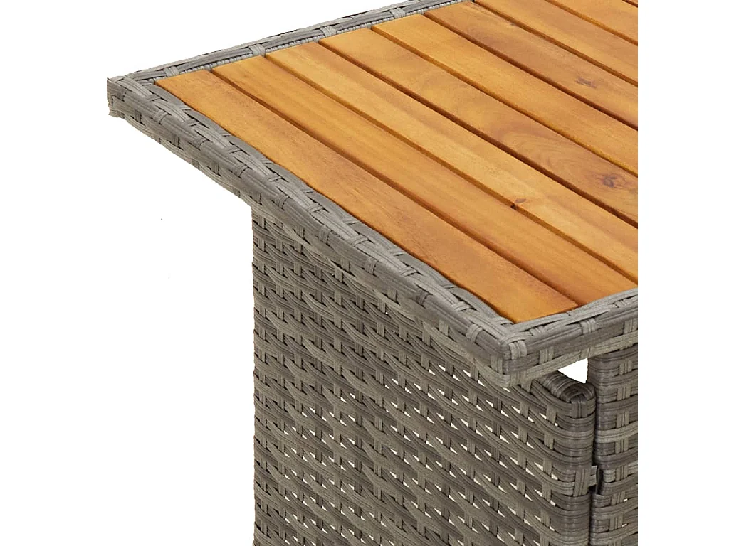 Mobili da giardino mobili da esterno Set di mobili da 2 pezzi con cuscini grigi in resina intrecciata 02_0015893