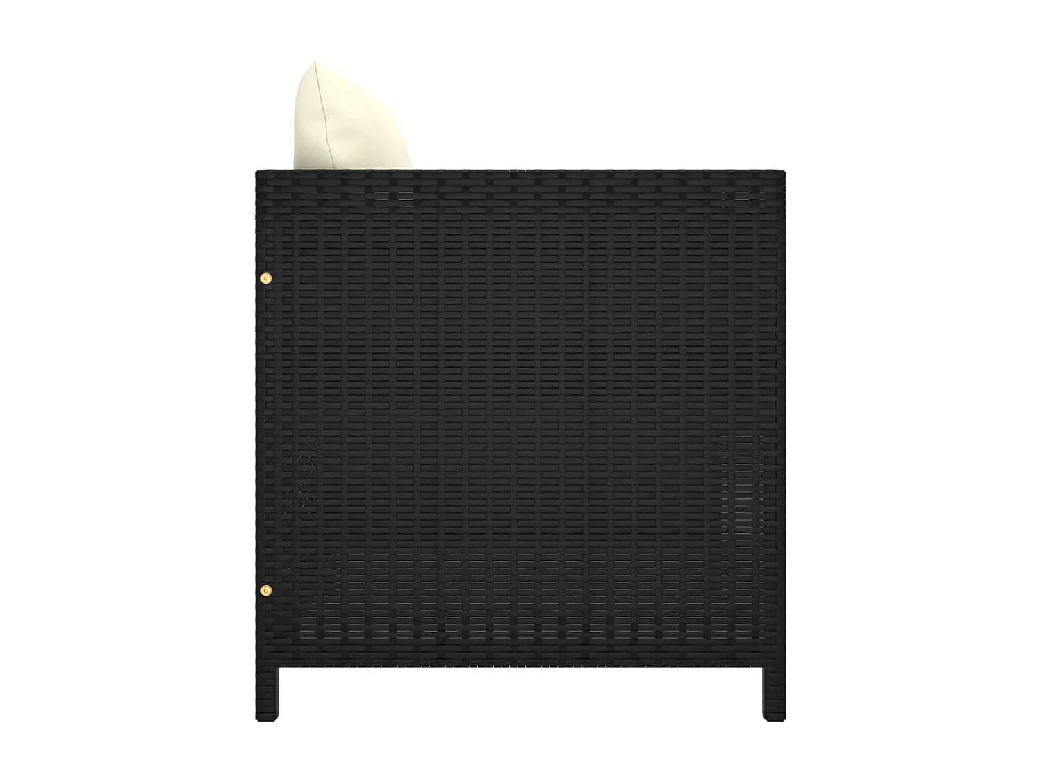 Muebles de jardín muebles de exterior juego de muebles de 5 piezas con cojines de resina tejida en negro 02_0016489