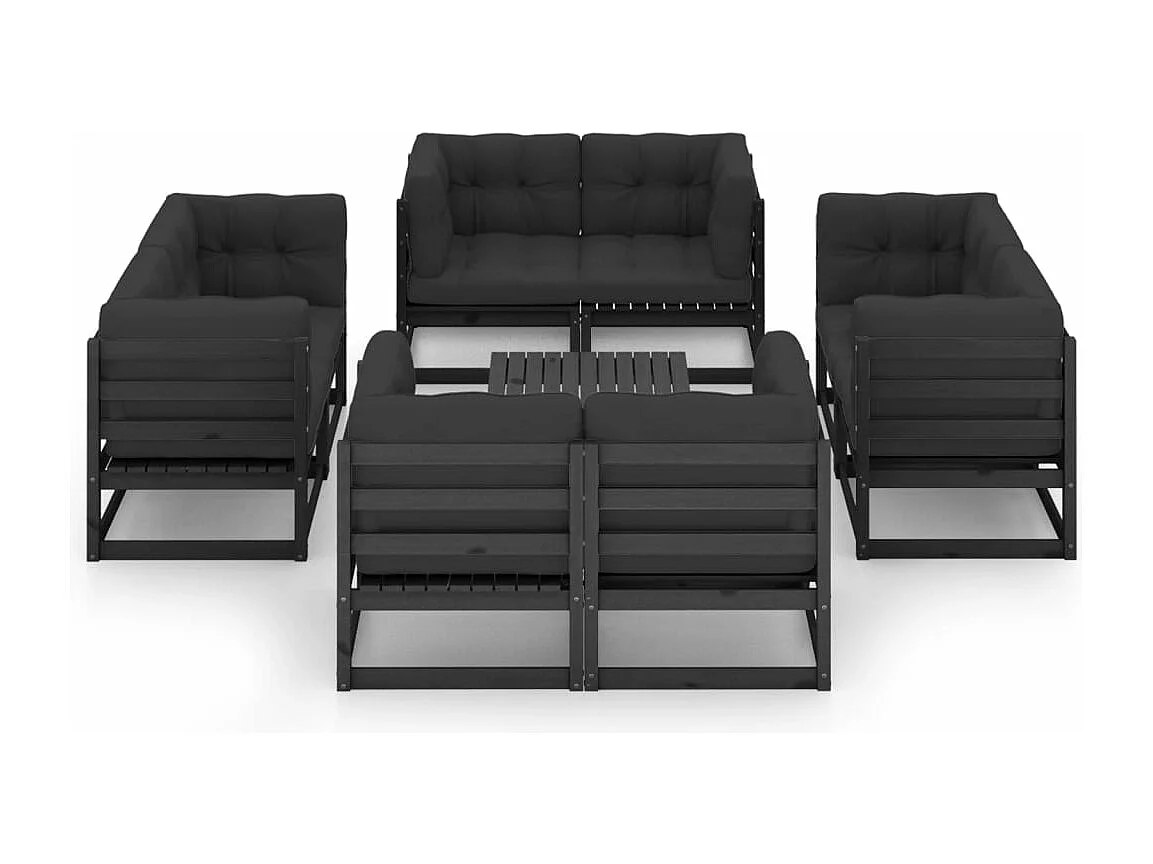 Salon de jardin meuble bois marron 70 x 70 x 67 cm 02_0017929