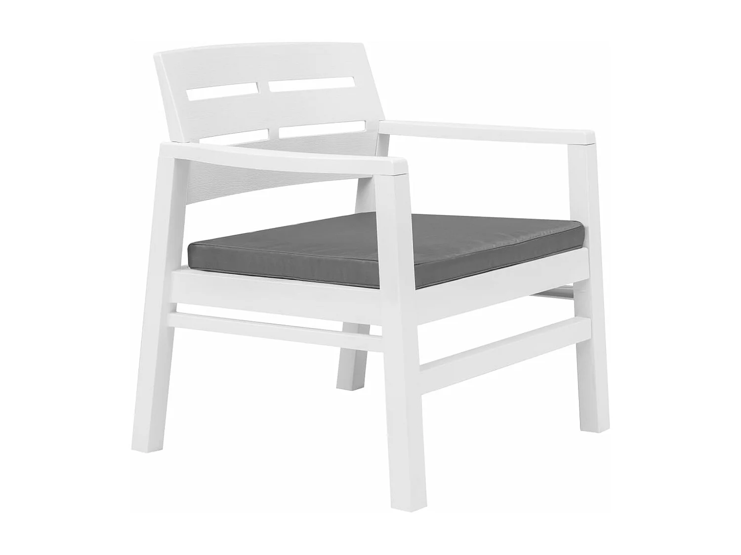 Salon de jardin meuble blanche 72.5 x 65 x 74.5 cm 02_0016062