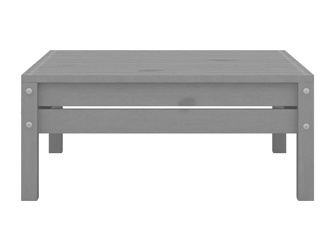 Muebles de jardín muebles de exterior juego de muebles 5 piezas madera maciza de pino gris 02_0016581