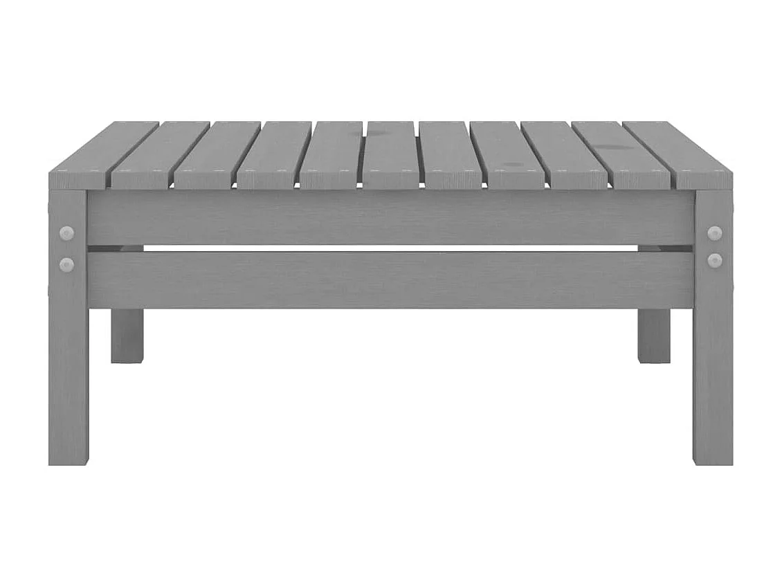 Muebles de jardín muebles de exterior juego de muebles 5 piezas madera maciza de pino gris 02_0016581